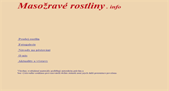 Desktop Screenshot of masozraverostliny.info