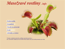 Tablet Screenshot of masozraverostliny.info